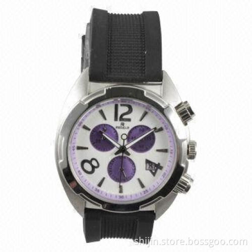 Multifunctional Jelly Silicone Quartz Watch for Men